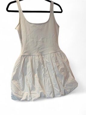 Mango White V-Neck Tank Top Dress
